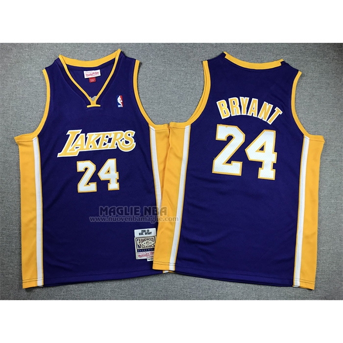 Maglia
 Kobe Bryant NO 24 Bambino
 Los Angeles Lakers Mitchell & Ness 2008-09 Viola
